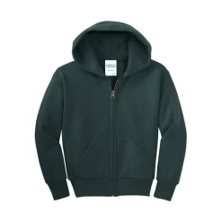 Port & Company® Youth Core Fleece Full-Zip Hooded Sweatshirt