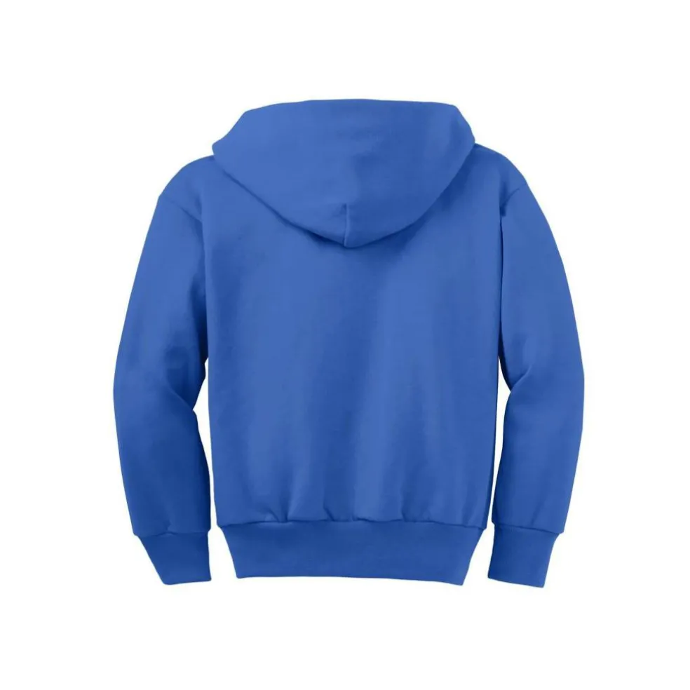 Port & Company® Youth Core Fleece Full-Zip Hooded Sweatshirt