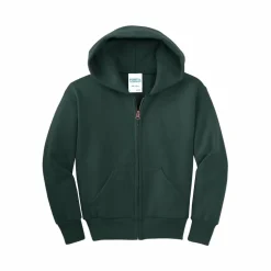 Port & Company® Youth Core Fleece Full-Zip Hooded Sweatshirt