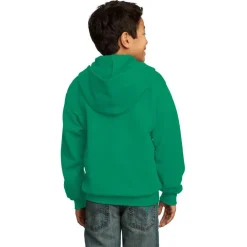 Port & Company® Youth Core Fleece Full-Zip Hooded Sweatshirt
