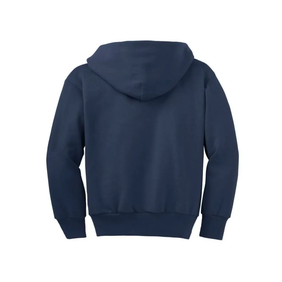 Port & Company® Youth Core Fleece Full-Zip Hooded Sweatshirt