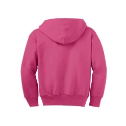 Port & Company® Youth Core Fleece Full-Zip Hooded Sweatshirt