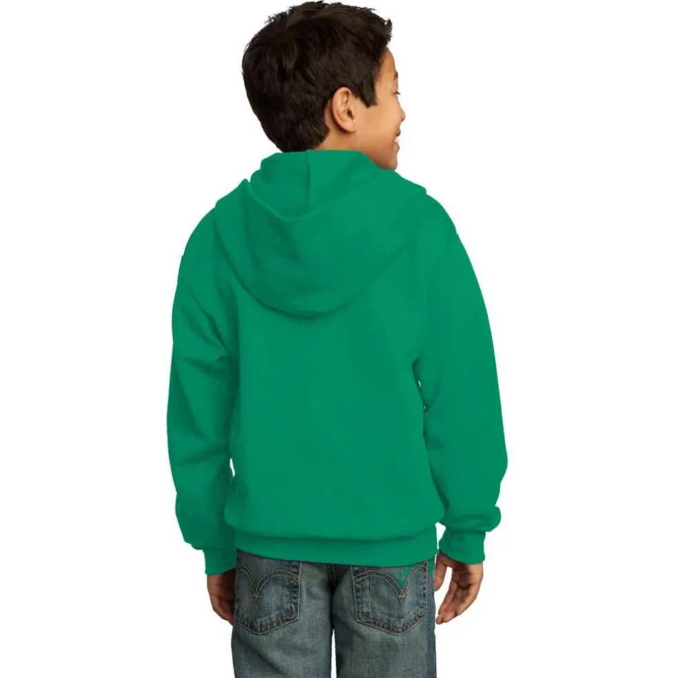 Port & Company® Youth Core Fleece Full-Zip Hooded Sweatshirt