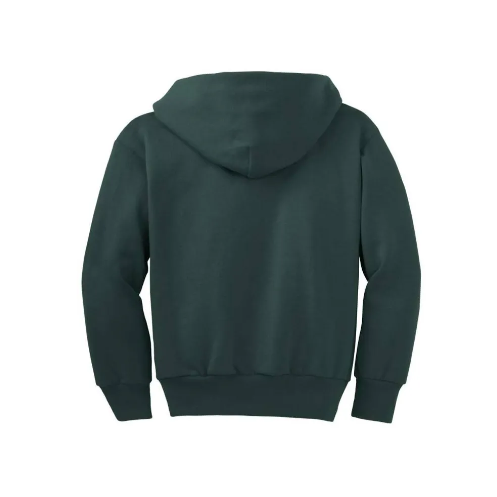 Port & Company® Youth Core Fleece Full-Zip Hooded Sweatshirt