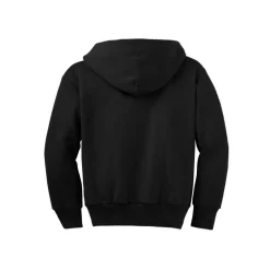 Port & Company® Youth Core Fleece Full-Zip Hooded Sweatshirt