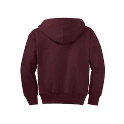 Port & Company® Youth Core Fleece Full-Zip Hooded Sweatshirt
