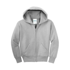 Port & Company® Youth Core Fleece Full-Zip Hooded Sweatshirt