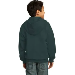 Port & Company® Youth Core Fleece Full-Zip Hooded Sweatshirt