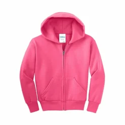 Port & Company® Youth Core Fleece Full-Zip Hooded Sweatshirt