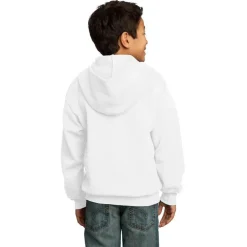 Port & Company® Youth Core Fleece Full-Zip Hooded Sweatshirt