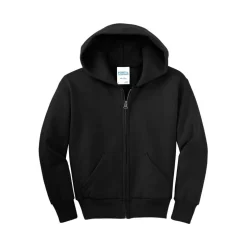 Port & Company® Youth Core Fleece Full-Zip Hooded Sweatshirt