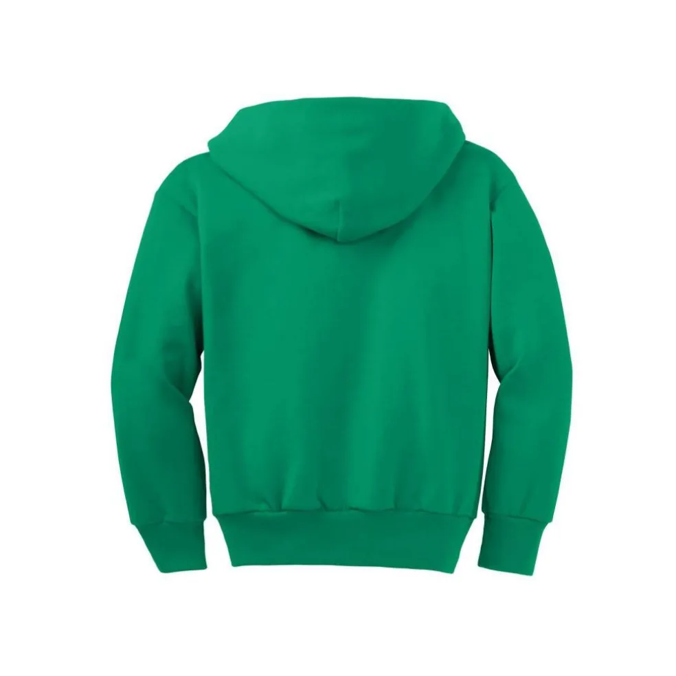 Port & Company® Youth Core Fleece Full-Zip Hooded Sweatshirt