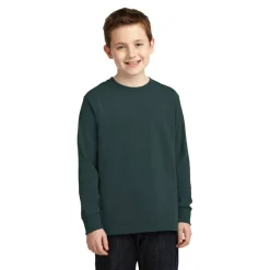 Port & Company® Youth Long Sleeve Core Cotton T-Shirt