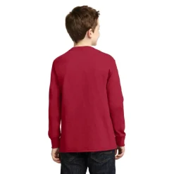 Port & Company® Youth Long Sleeve Core Cotton T-Shirt