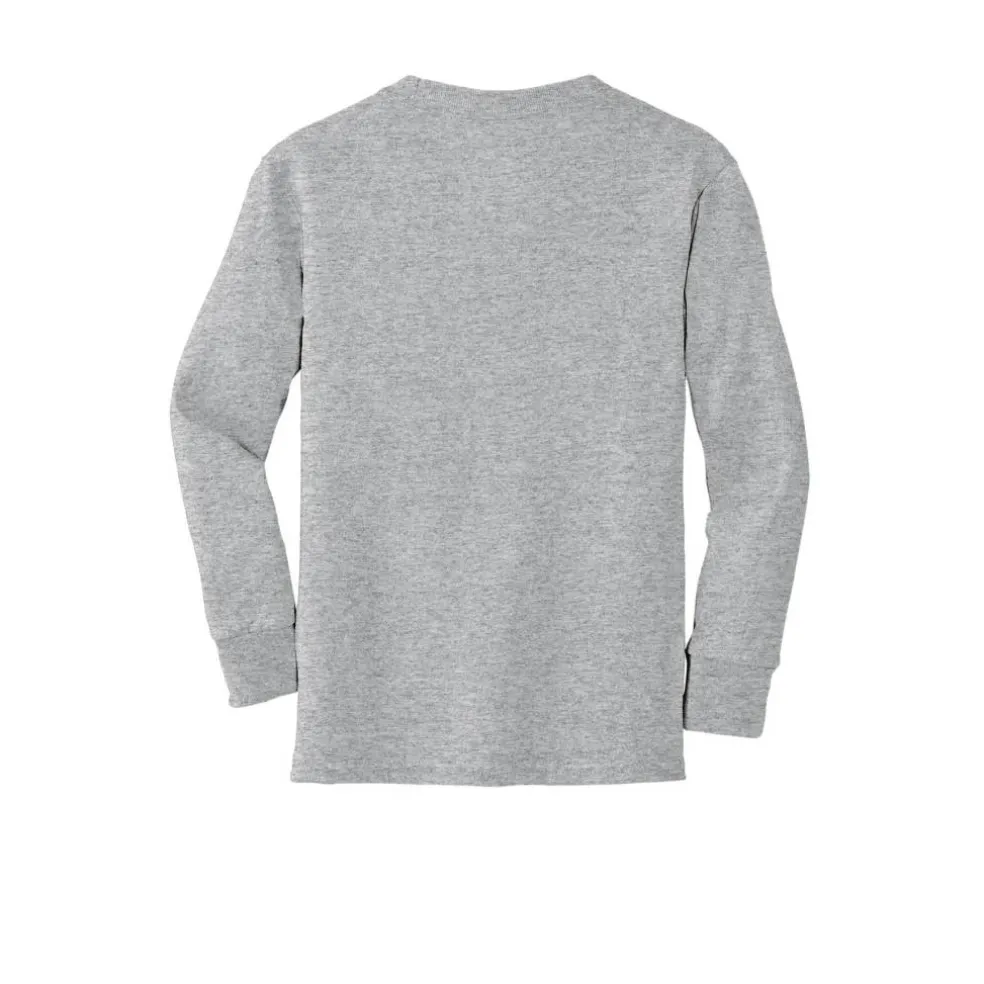 Port & Company® Youth Long Sleeve Core Cotton T-Shirt