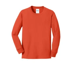 Port & Company® Youth Long Sleeve Core Cotton T-Shirt
