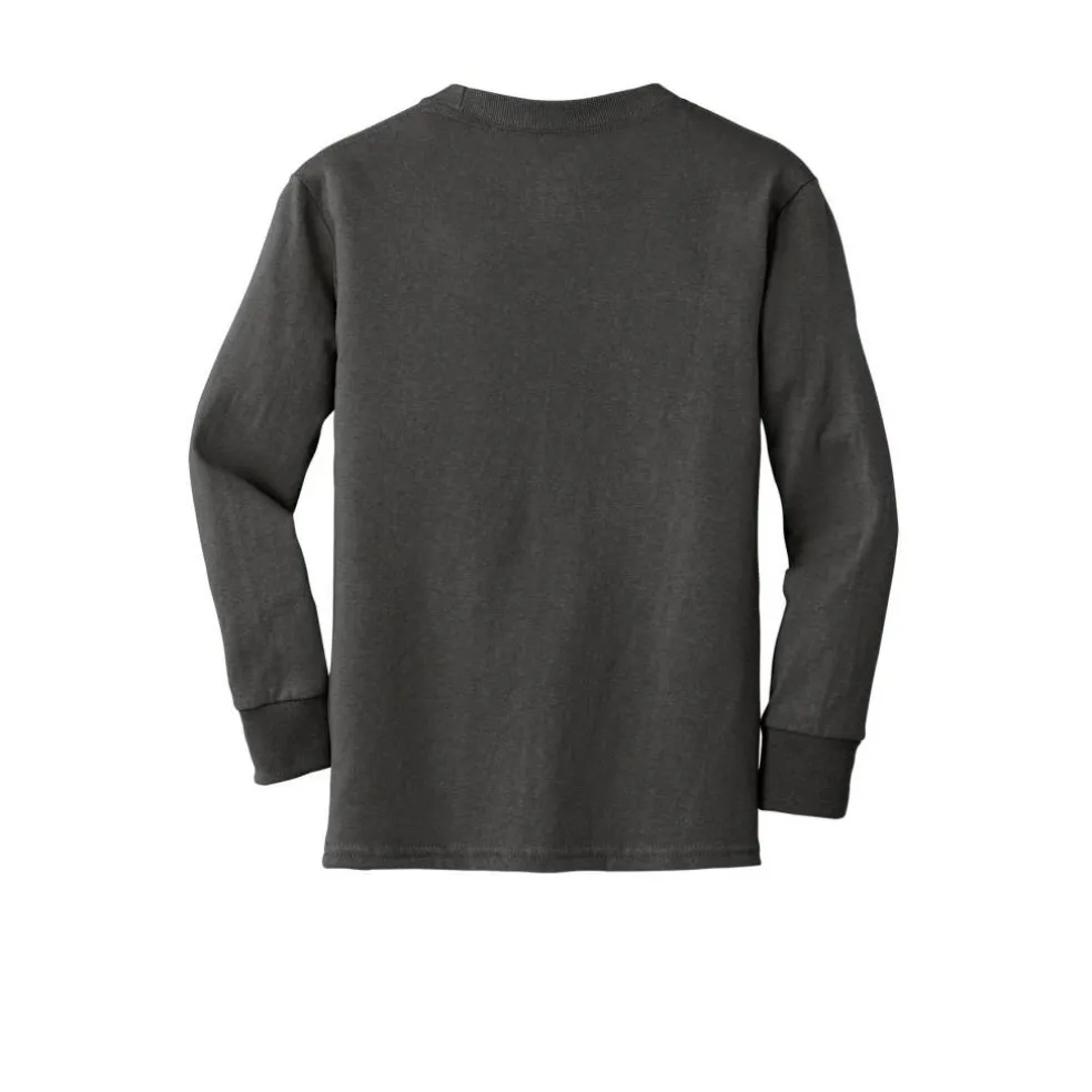 Port & Company® Youth Long Sleeve Core Cotton T-Shirt