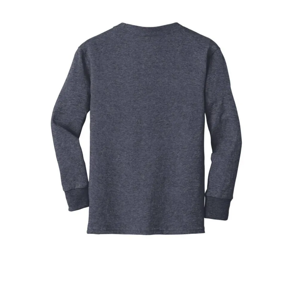Port & Company® Youth Long Sleeve Core Cotton T-Shirt