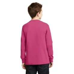 Port & Company® Youth Long Sleeve Core Cotton T-Shirt