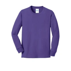 Port & Company® Youth Long Sleeve Core Cotton T-Shirt