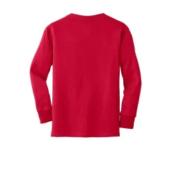Port & Company® Youth Long Sleeve Core Cotton T-Shirt