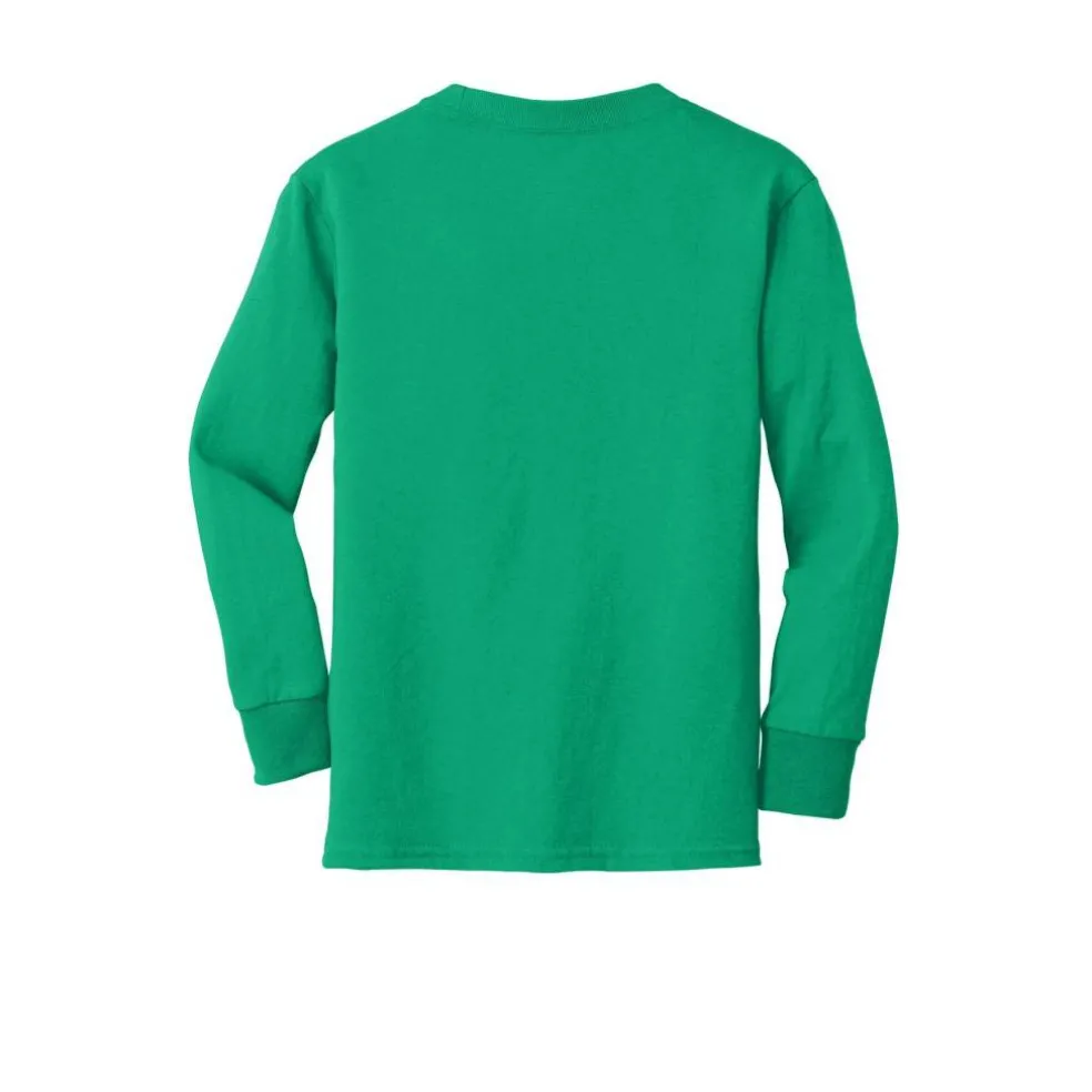 Port & Company® Youth Long Sleeve Core Cotton T-Shirt