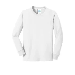 Port & Company® Youth Long Sleeve Core Cotton T-Shirt