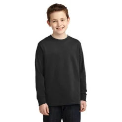 Port & Company® Youth Long Sleeve Core Cotton T-Shirt