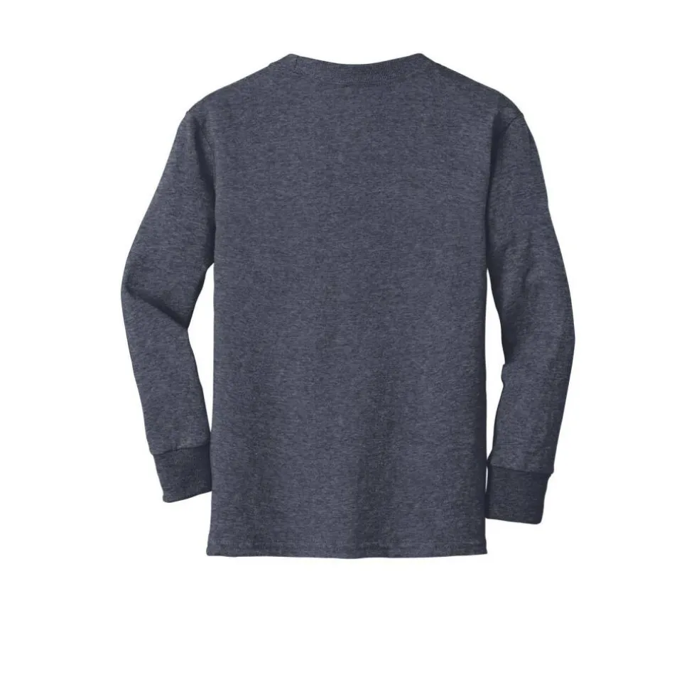 Port & Company® Youth Long Sleeve Core Cotton T-Shirt