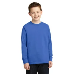 Port & Company® Youth Long Sleeve Core Cotton T-Shirt