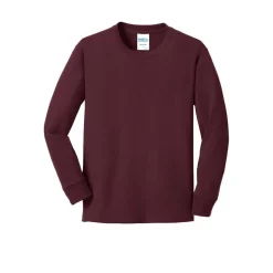 Port & Company® Youth Long Sleeve Core Cotton T-Shirt