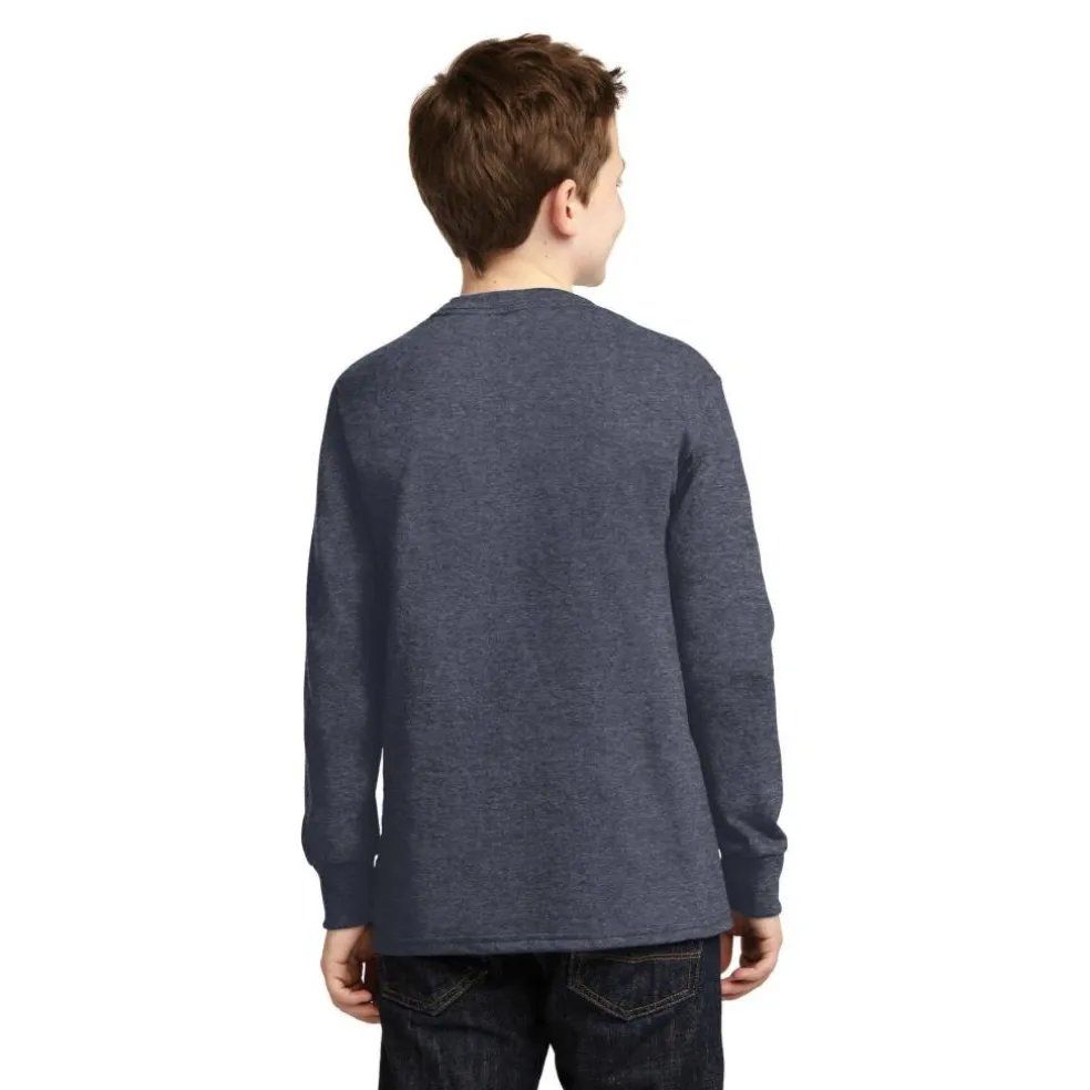 Port & Company® Youth Long Sleeve Core Cotton T-Shirt