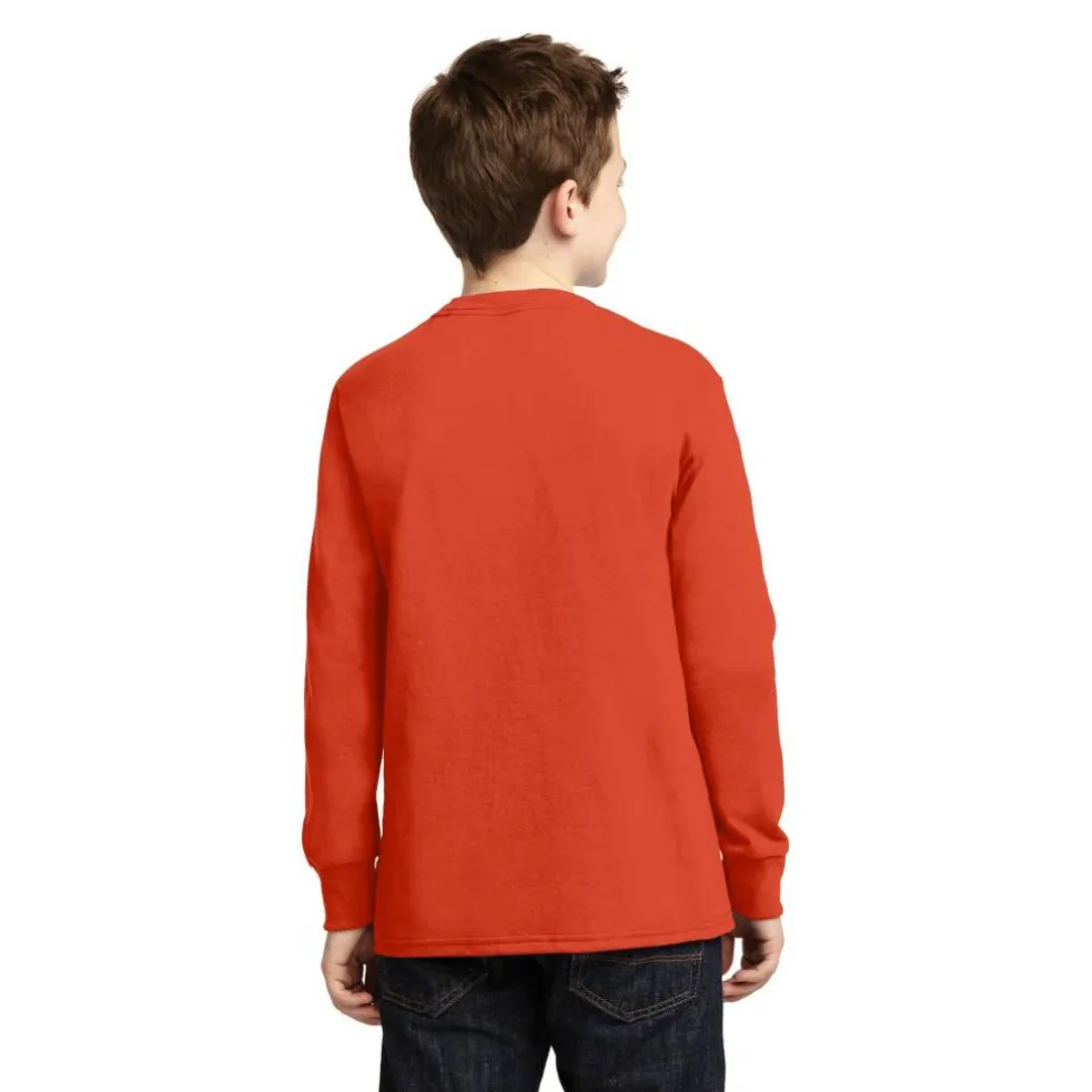 Port & Company® Youth Long Sleeve Core Cotton T-Shirt