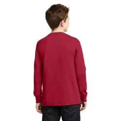 Port & Company® Youth Long Sleeve Core Cotton T-Shirt