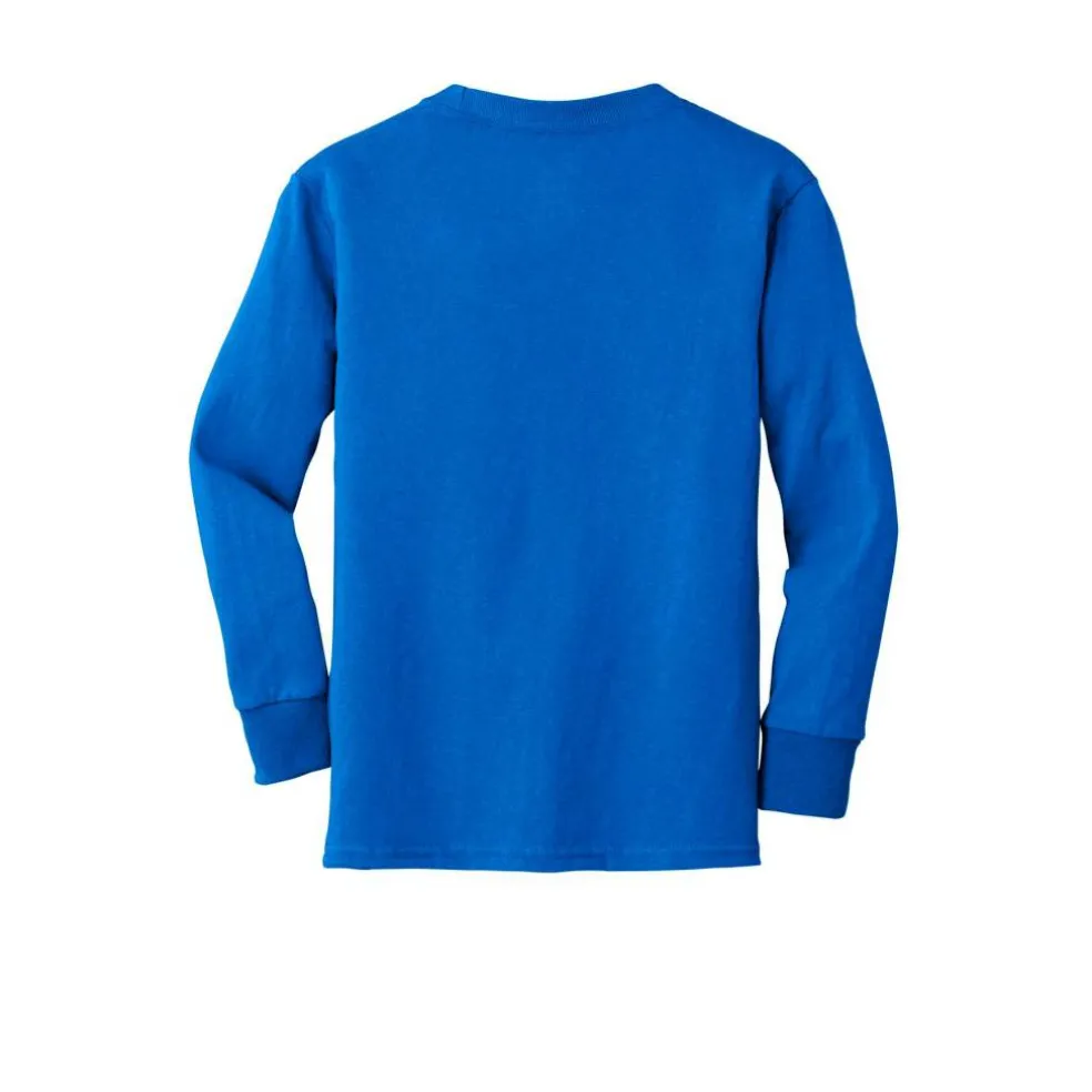Port & Company® Youth Long Sleeve Core Cotton T-Shirt