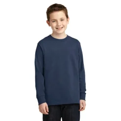 Port & Company® Youth Long Sleeve Core Cotton T-Shirt