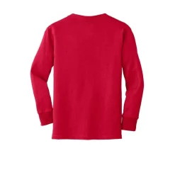 Port & Company® Youth Long Sleeve Core Cotton T-Shirt