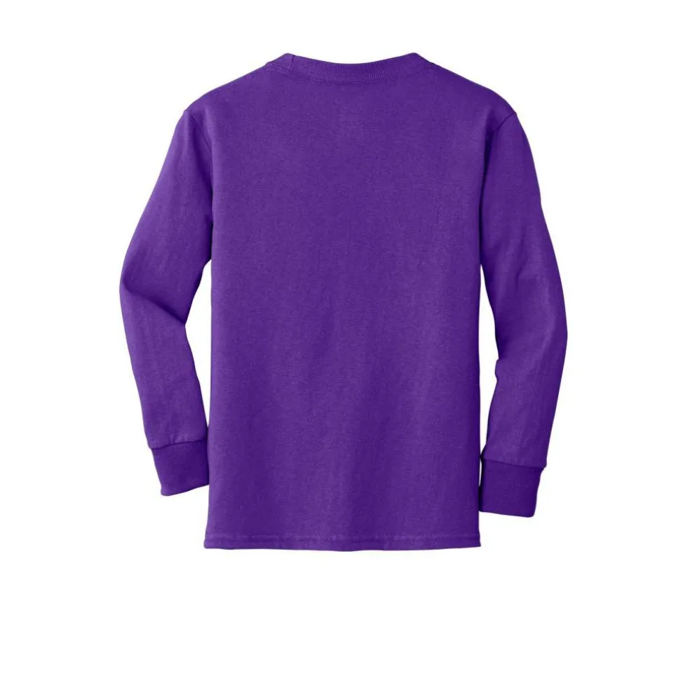Port & Company® Youth Long Sleeve Core Cotton T-Shirt