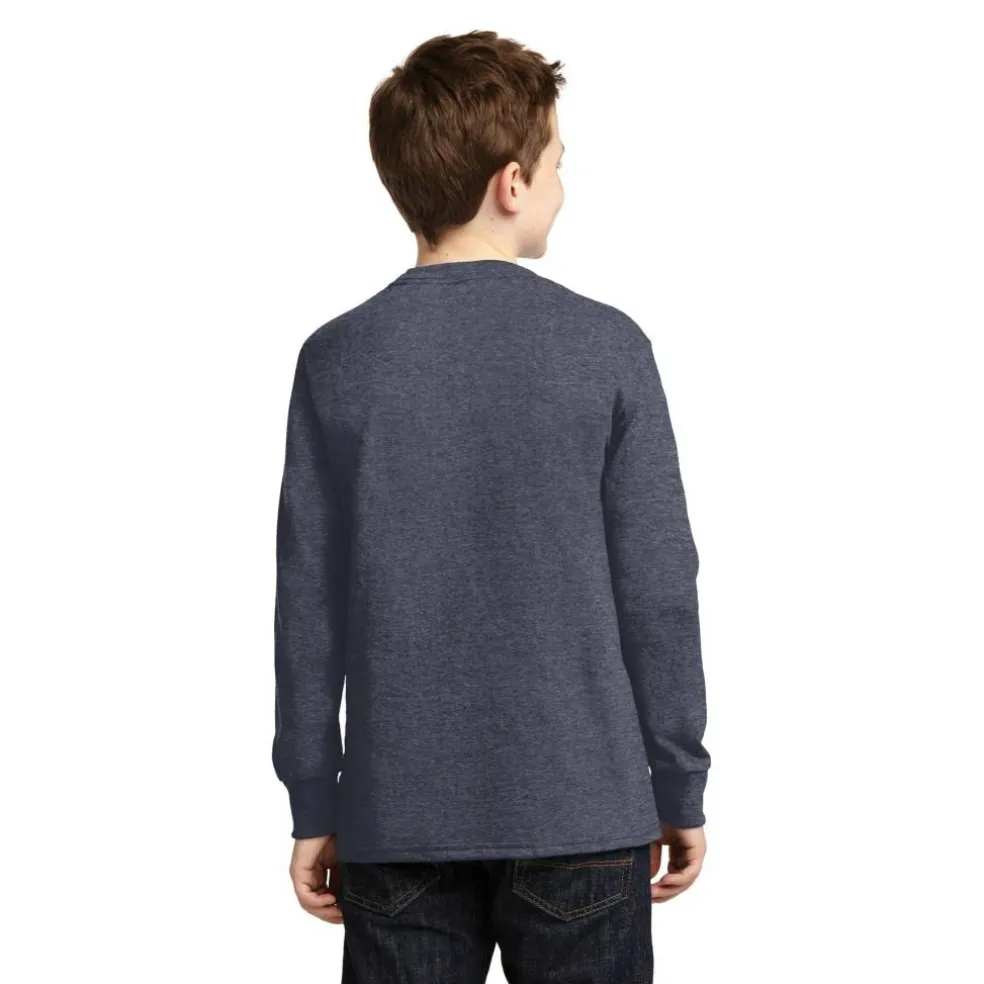 Port & Company® Youth Long Sleeve Core Cotton T-Shirt