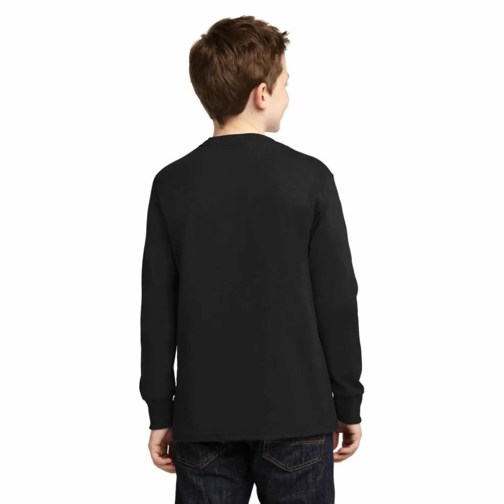 Port & Company® Youth Long Sleeve Core Cotton T-Shirt