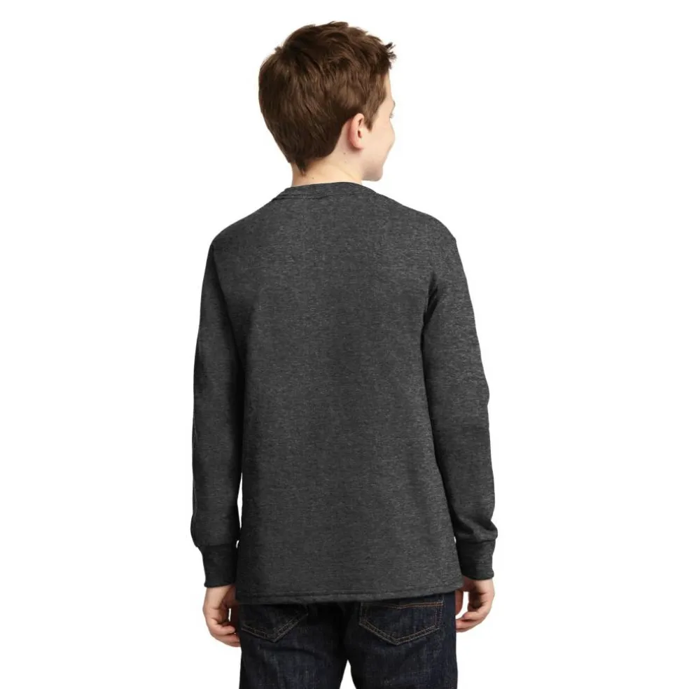 Port & Company® Youth Long Sleeve Core Cotton T-Shirt