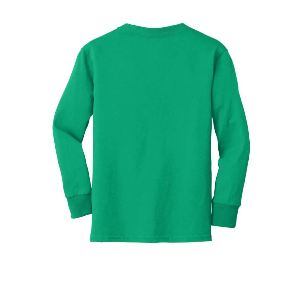Port & Company® Youth Long Sleeve Core Cotton T-Shirt