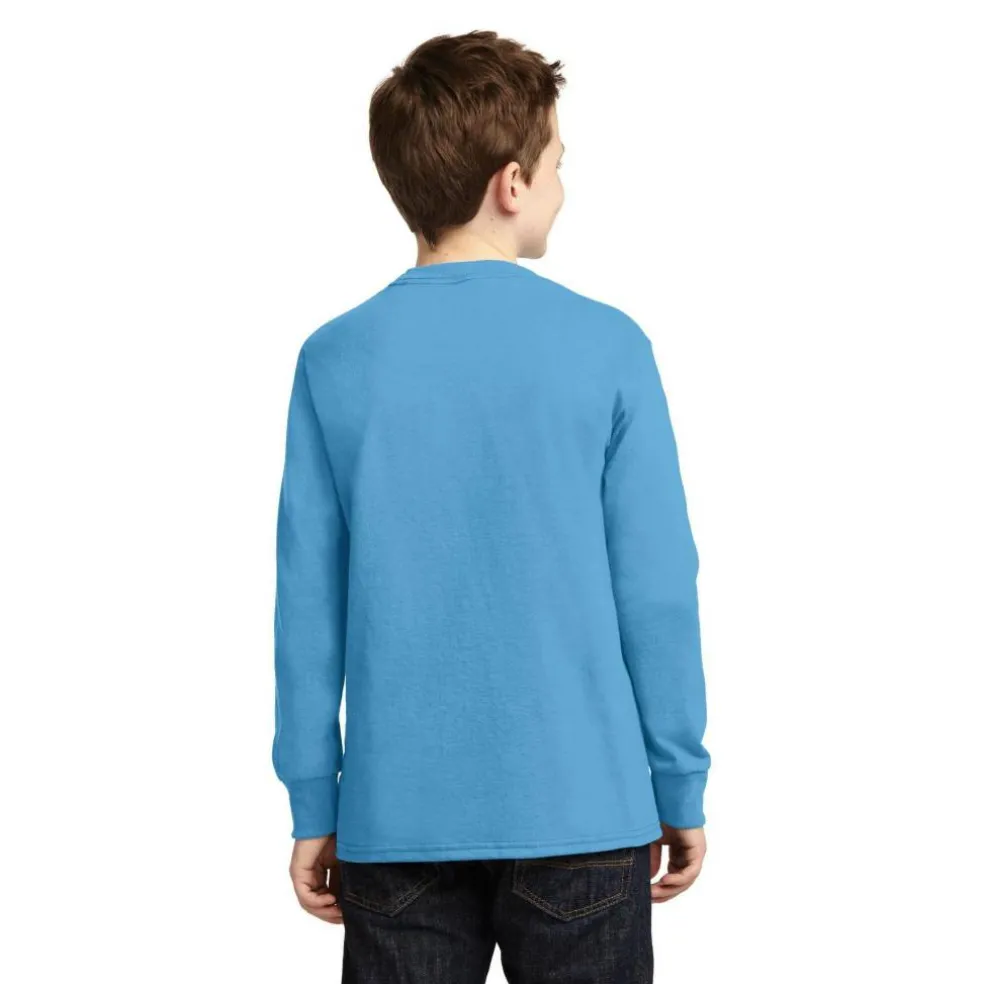 Port & Company® Youth Long Sleeve Core Cotton T-Shirt