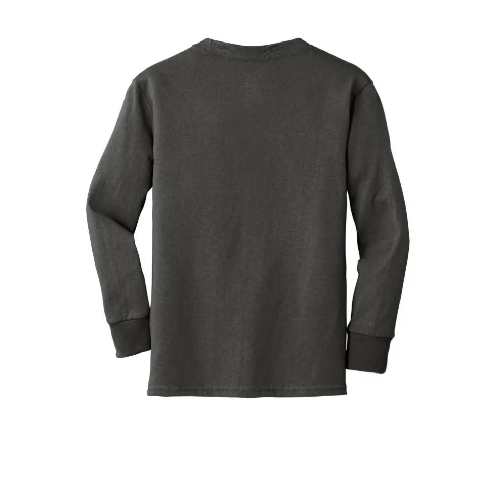 Port & Company® Youth Long Sleeve Core Cotton T-Shirt