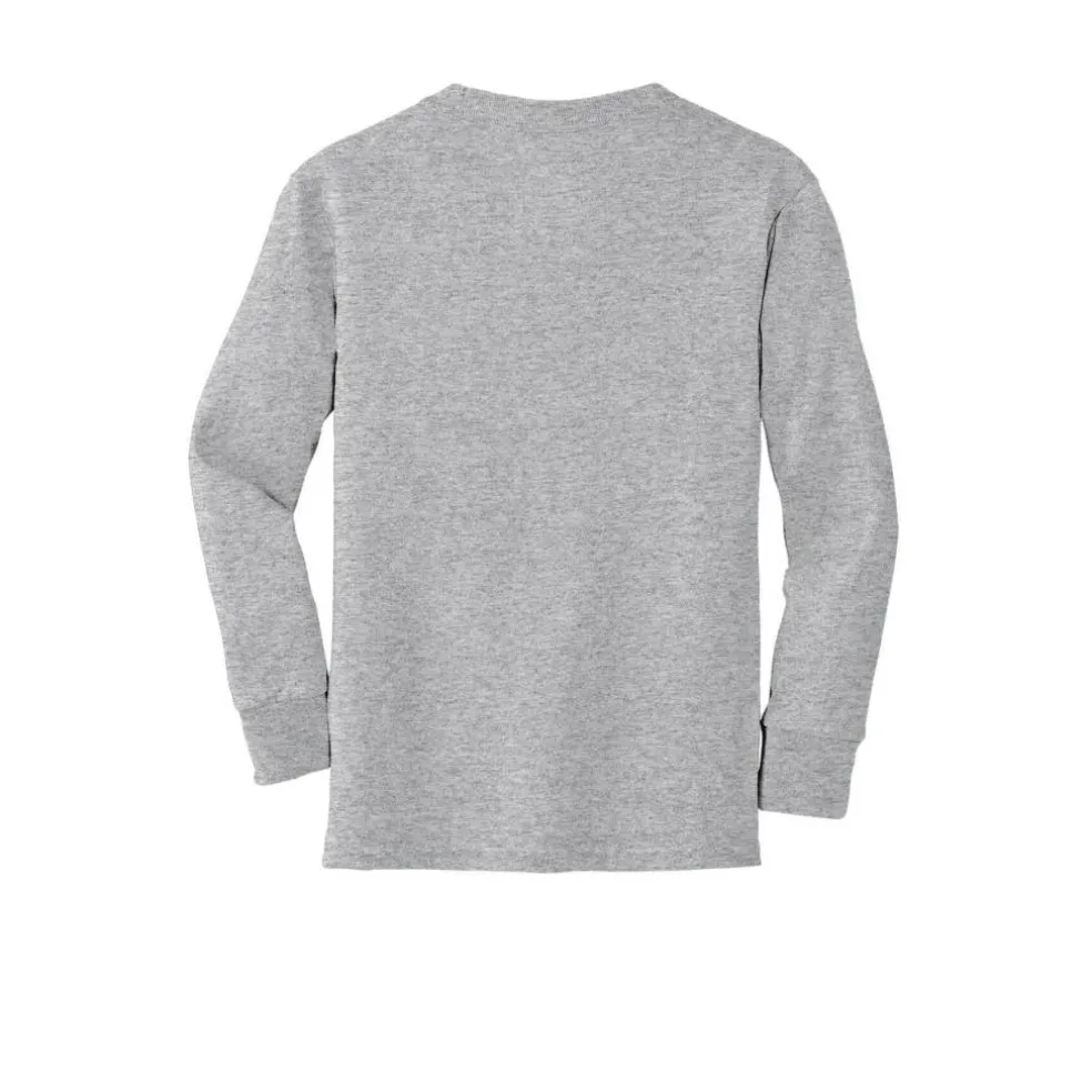 Port & Company® Youth Long Sleeve Core Cotton T-Shirt
