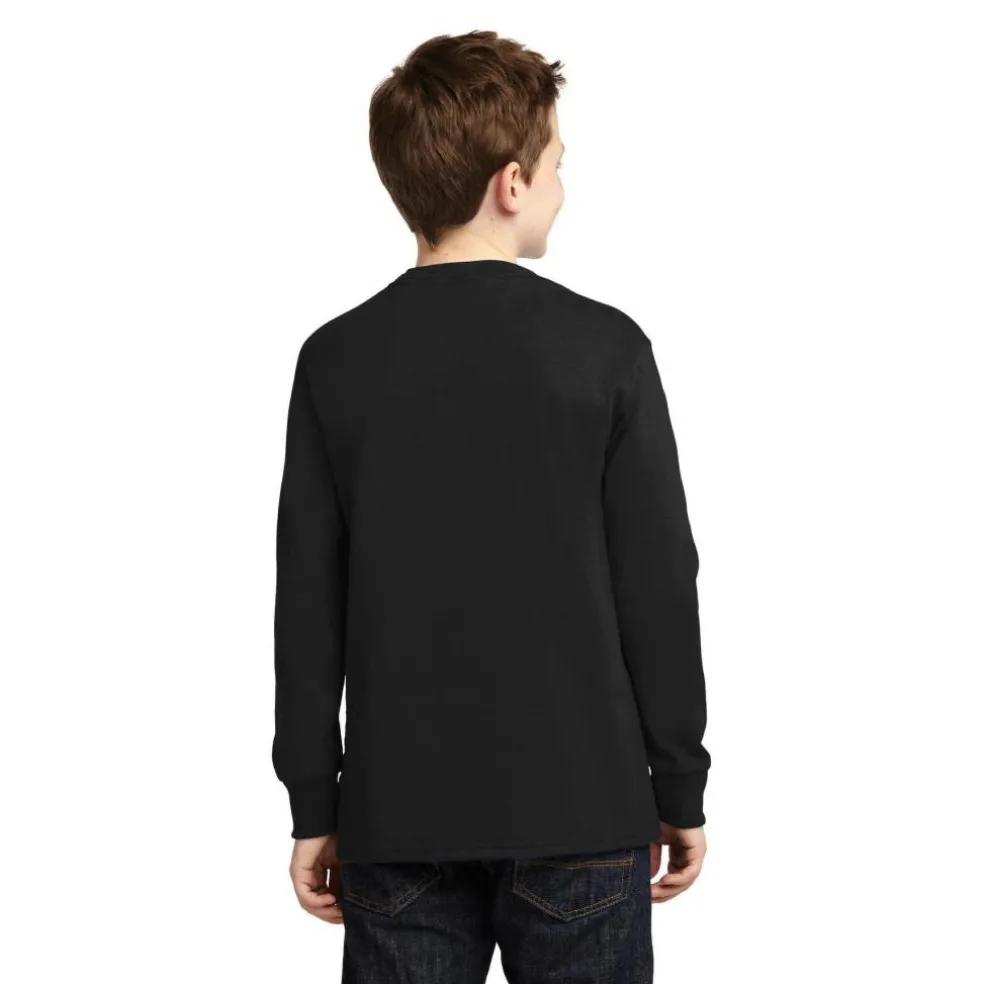 Port & Company® Youth Long Sleeve Core Cotton T-Shirt