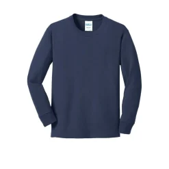 Port & Company® Youth Long Sleeve Core Cotton T-Shirt