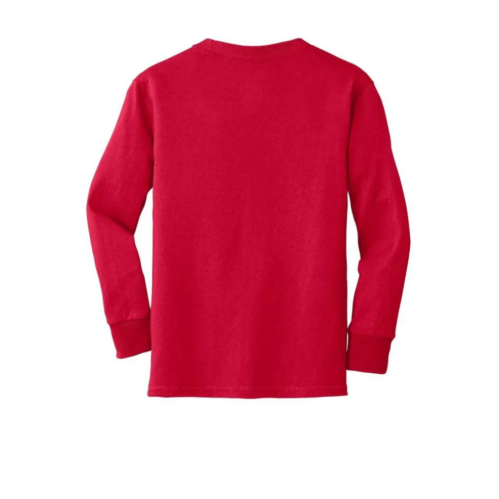 Port & Company® Youth Long Sleeve Core Cotton T-Shirt