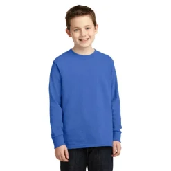 Port & Company® Youth Long Sleeve Core Cotton T-Shirt