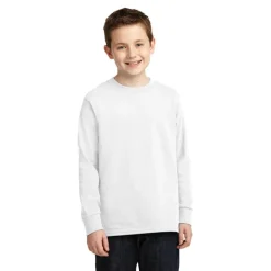 Port & Company® Youth Long Sleeve Core Cotton T-Shirt
